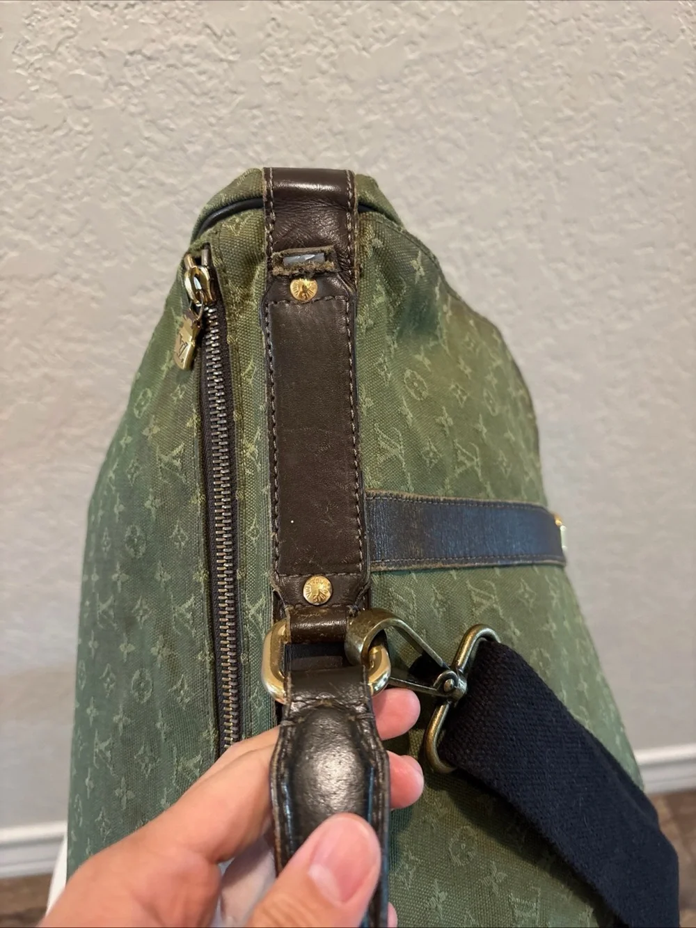 Louis Vuitton Monogram Mini Lin Saumur XL Canvas Messenger Bag